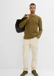 Pullover in gewaschener Optik, Slim Fit, bonprix