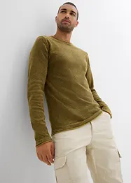 Pullover in gewaschener Optik, Slim Fit, bonprix
