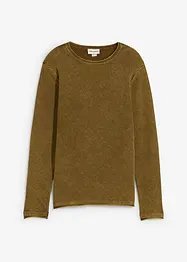 Pullover in gewaschener Optik, Slim Fit, bonprix