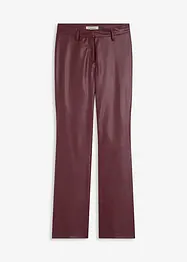 Pantalon flare enduit, bonprix
