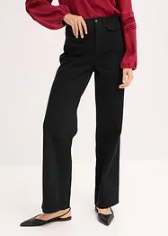 Highwaist-Twillhose aus reiner Baumwolle, bonprix