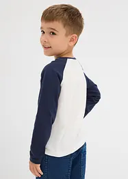 T-shirt manches longues raglan 100% coton, bonprix
