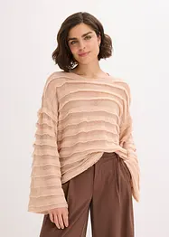 Oversize-Pullover, semi-transparent, bonprix