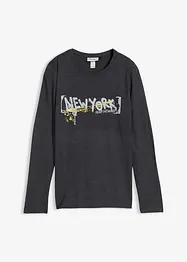 T-shirt manches longues à imprimé, bonprix