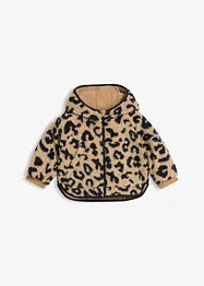 Veste réversible en polaire peluche avec capuche et poches, bonprix