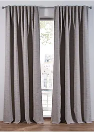 Rideau panneau assombrissant aspect tissé (1 pce), bonprix