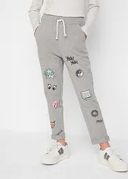 Pantalon sweat décontracté à imprimé BD, bonprix