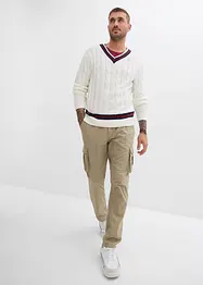 Regular Fit Cargohose aus reiner Baumwolle, Straight, bonprix