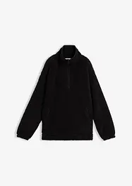 Polaire oversize à col montant et poches, bonprix
