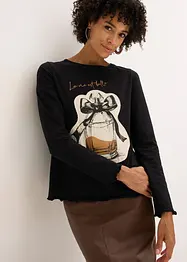 Langarmshirt aus Baumwollstretch, bonprix