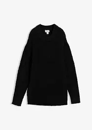 Pull oversize en maille bouclette, bonprix