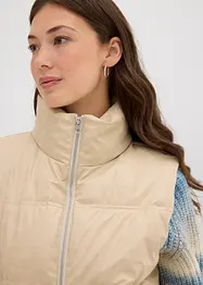 Steppweste aus Lederimitat, bonprix