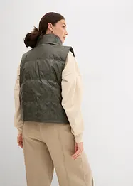 Steppweste aus Lederimitat, bonprix
