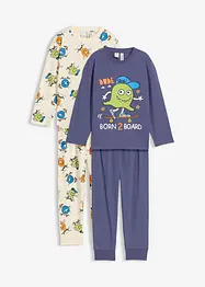 2 pyjamas 10% coton, bonprix