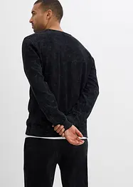 Sweatshirt in gewaschener Optik aus reiner Bio-Baumwolle, bonprix