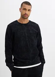 Sweatshirt in gewaschener Optik aus reiner Bio-Baumwolle, bonprix