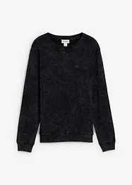 Sweatshirt in gewaschener Optik aus reiner Bio-Baumwolle, bonprix