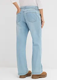 Wide-Leg-Jeans Mid Waist mit Gürtel, bonprix