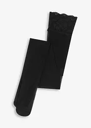 Collant voile avec ceinture en dentelle, 15 DEN, bonprix