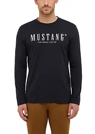 T-shirt manches longues Asheville de Mustang, 100% coton, Mustang Jeans