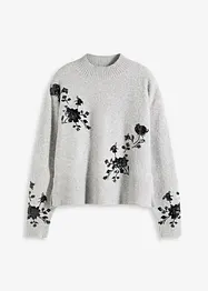 Pullover mit Pailettenstickerei, bonprix