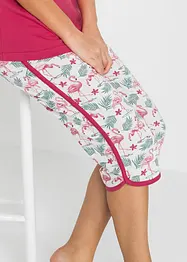Capri Pyjama aus reiner Baumwolle, bonprix