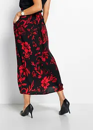 Jupe longue en viscose avec taille élastique et lien à nouer, bonprix
