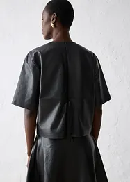 Leder-Tunika aus Lammnappa, bonprix