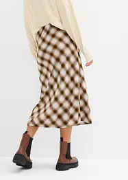 Flanell-Midirock aus reiner Baumwolle, bonprix