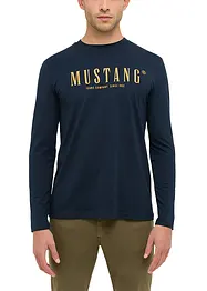 Mustang Asheville Langarmshirt aus reiner Baumwolle, Mustang Jeans