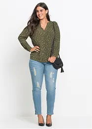 Bluse mit Pünktchen, bonprix