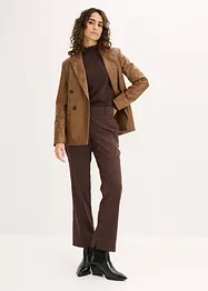 Oversize-Blazer aus Lederimitat, bonprix