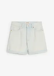 Short en jean taille haute, peu extensible, bonprix