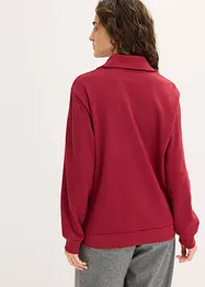 Sweat oversize à col zippé, bonprix