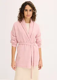 Gilet en maille poils duveteuse, bonprix