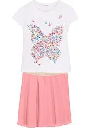 T-shirt et jupe (ens. 2 pces), bonprix