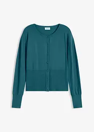 Feinstrickjacke aus fließendem Viskose-Mix, bonprix