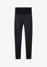 Thermo Seamless Leggings mit weicher Innenseite und Hahnentrittmuster, bonprix