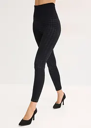 Thermo Seamless Leggings mit weicher Innenseite und Hahnentrittmuster, bonprix