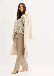 Jacquard Oversize Pullover mit Pailletten, bonprix