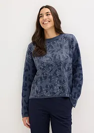 Jacquard Oversize Pullover mit Pailletten, bonprix
