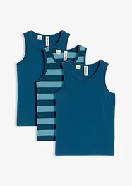Lot de 3 débardeurs en coton doux et extensible, bonprix