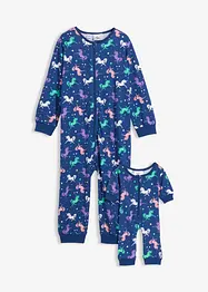 Combipyjama fille + combipyjama poupée (Ens. 2 pces.), bonprix