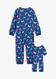 Combipyjama fille + combipyjama poupée (Ens. 2 pces.), bonprix