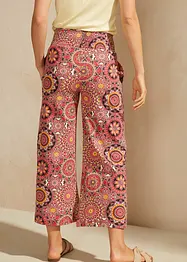 Weite Jersey-Culotte mit breitem Smockbund, 7/8-Länge, bonprix