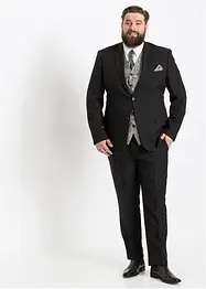 Hochzeitsanzug mit Weste und Plastron (5-tlg. Set), Regular Fit, bonprix