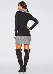Robe en maille avec col châle, bonprix