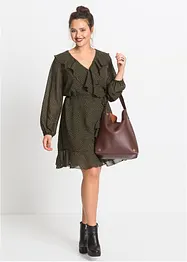 Robe courte style portefeuille, bonprix