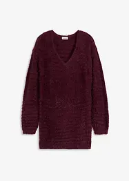 Flauschiger Long-Pullover, bonprix