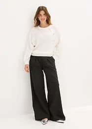 Pull fluide en fine maille de viscose mélangée, bonprix